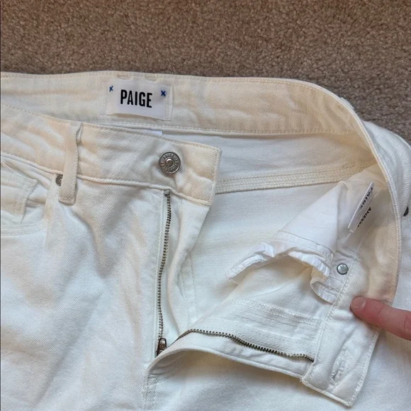 PAIGE Light Cream Anessa Jeans - Picture 3 of 7